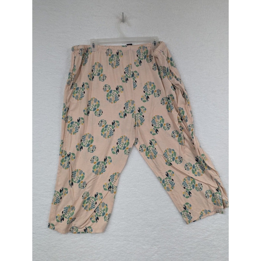 Disney Women's Sleepwear Set Pink W Blue Mickey Pattern Super Soft 2XL - Picture 15 of 15